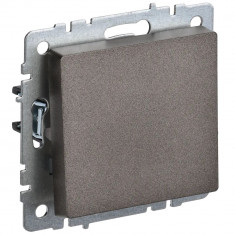 Выключатель одноклавишный 10А IEK Brite ВС10-1-0-БрТБ темная бронза &mdash; Multielectrika