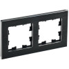 Рамка на 2 поста IEK Brite РУ-2-1-БрЧ металл черный фото 1 — Multielectrika