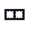 Рамка на 2 поста IEK Brite РУ-2-1-БрЧ металл черный фото 4 — Multielectrika