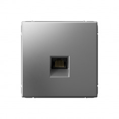 Розетка RJ-45 Systeme Electric ArtGallery кат. 6A, сталь &mdash; Multielectrika