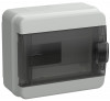 Корпус пластиковый IEK TEKFOR КМПн-8 IP65 черная прозрачная дверь фото 1 — Multielectrika