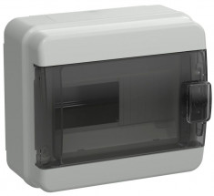Корпус пластиковый IEK TEKFOR КМПн-8 IP65 черная прозрачная дверь &mdash; Multielectrika