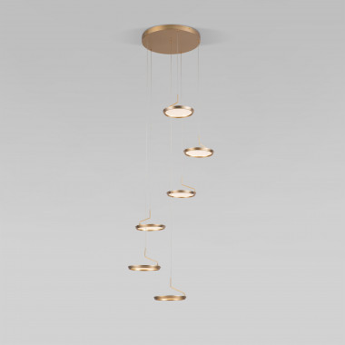 Подвесной светодиодный светильник 90034/6 золото — Multielectrika