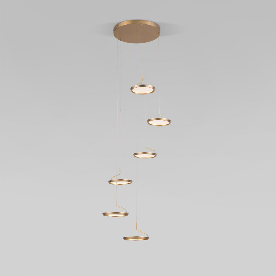 Подвесной светодиодный светильник 90034/6 золото фото 1 — Multielectrika