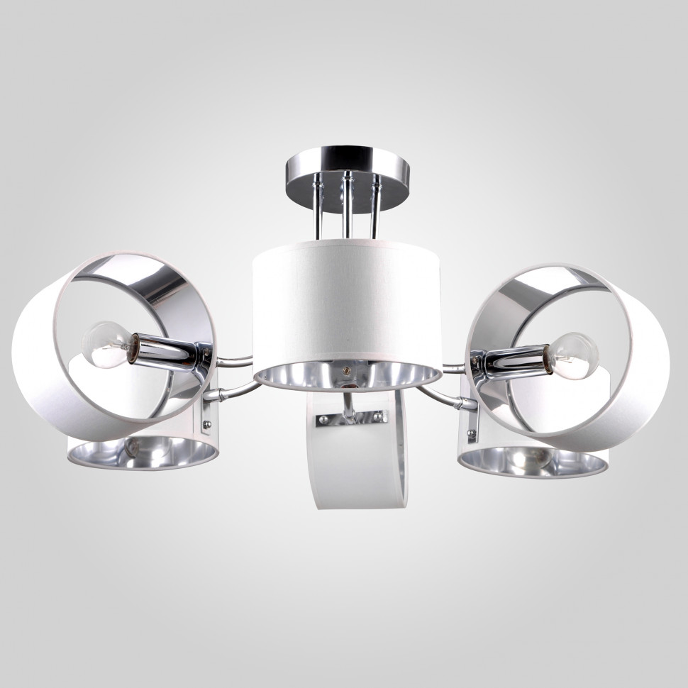 Потолочная люстра с абажурами 70045/6 хром фото 1 &mdash; Multielectrika