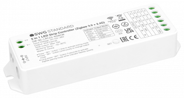 Контроллер Quick control для светодиодной ленты 5 в 1 (монохромный, CCT, RGB/RGBW, RGB+CCT), 15A 12/ — Multielectrika