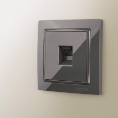 Рамка на 1 пост (серо-коричневый, basic) W0012007 &mdash; Multielectrika