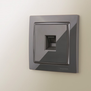 Рамка на 1 пост (серо-коричневый, basic) W0012007 — Multielectrika