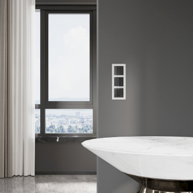 Выключатель одноклавишный (черный акрил) W1110048 &mdash; Multielectrika