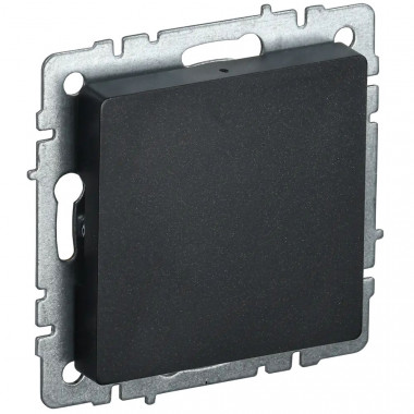 Заглушка с суппортом IEK Brite МЗ10-БрЧ черная — Multielectrika