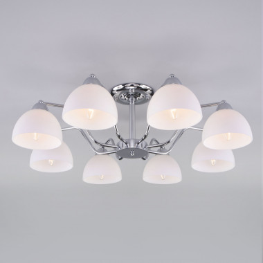 Потолочная люстра с плафонами 30172/8 хром — Multielectrika