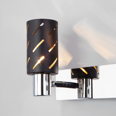 Настенный светильник с поворотными плафонами 20090/2 черный/хром — Multielectrika