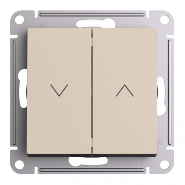 Выключатель для жалюзи Systeme Electric AtlasDesign 10А, песочный — Multielectrika