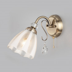 Бра со стеклянным плафоном 30155/1 античная бронза &mdash; Multielectrika