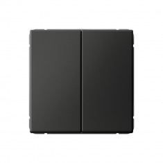 Выключатель двухклавишный Systeme Electric ArtGallery 10АХ, базальт &mdash; Multielectrika