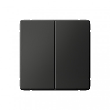 Выключатель двухклавишный Systeme Electric ArtGallery 10АХ, базальт — Multielectrika