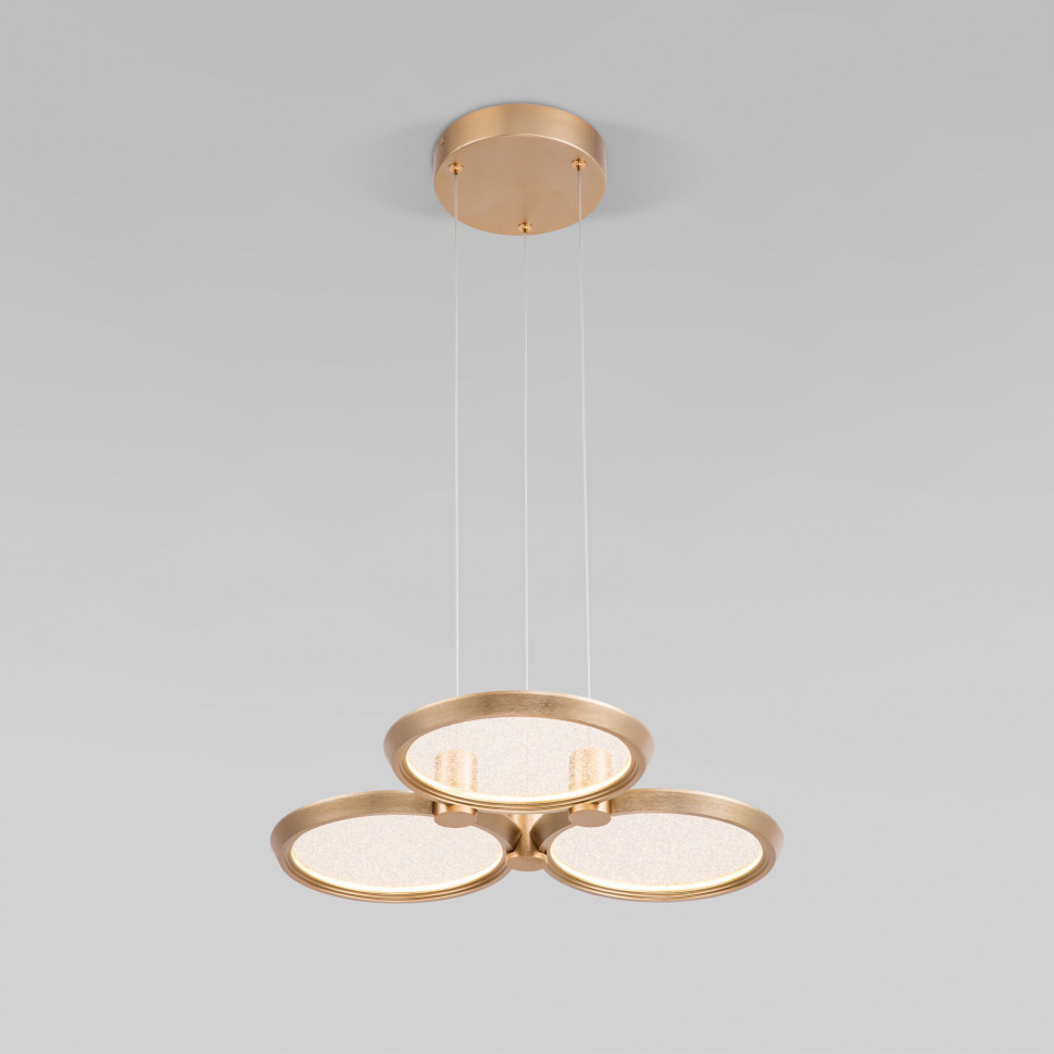 Подвесной светодиодный светильник 90034/3 золото фото 1 — Multielectrika