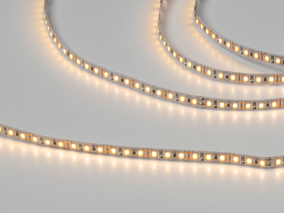 Лента светодиодная 9,6 Вт/м SMD2835 Открытая (IP20) Теплый, 12В, 3М фото 1 — Multielectrika