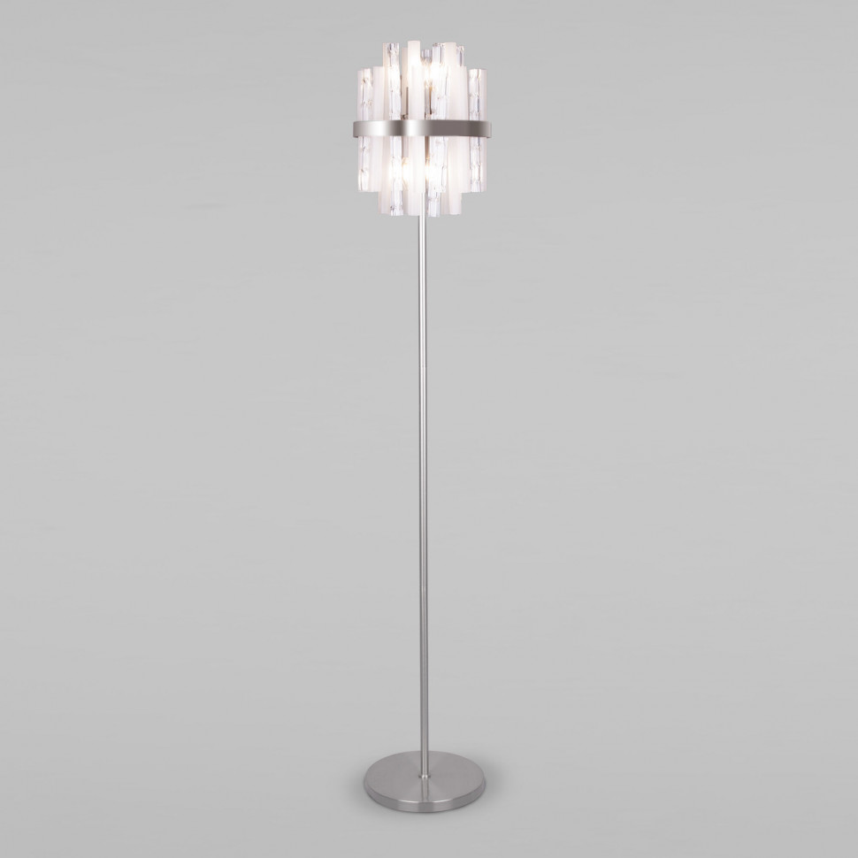 Торшер с декоративным плафоном 01110/4 никель фото 1 — Multielectrika