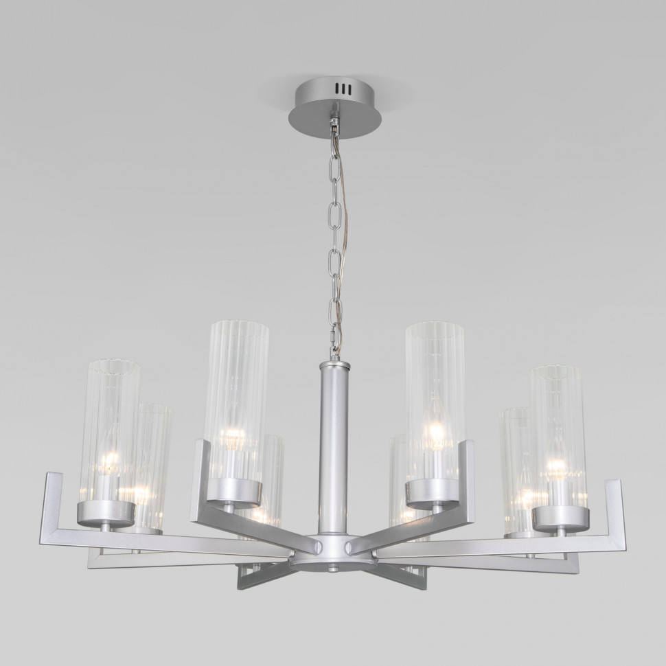 Подвесная люстра 60133/8 серебро фото 1 — Multielectrika