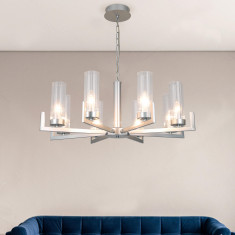 Подвесная люстра 60133/8 серебро &mdash; Multielectrika