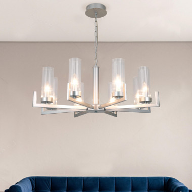 Подвесная люстра 60133/8 серебро — Multielectrika