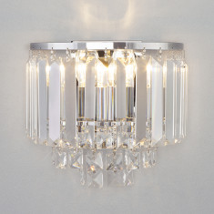 Настенный светильник с хрусталем 10121/2 хром &mdash; Multielectrika