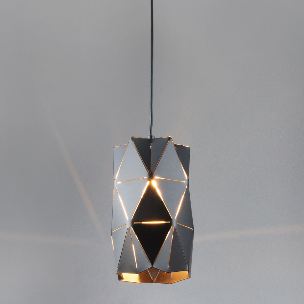 Подвесной светильник лофт с плафоном 50145/1 черный фото 1 — Multielectrika