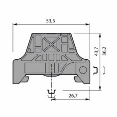 Фиксатор торцевой для дин рейки универсальный ABB BAM4 1SNK900001R0000 &mdash; Multielectrika