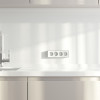 Розетка четверная с заземлением и шторками Gallant белая W5072210 фото 5 &mdash; Multielectrika
