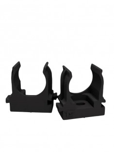 Крепеж-клипса Multielectrika для крепления гофры D16, под монтажный пистолет, черные 100шт/уп. &mdash; Multielectrika