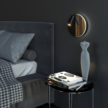 Настенный светодиодный светильник Drom LED 40105/LED чёрный/чёрный жемчуг &mdash; Multielectrika