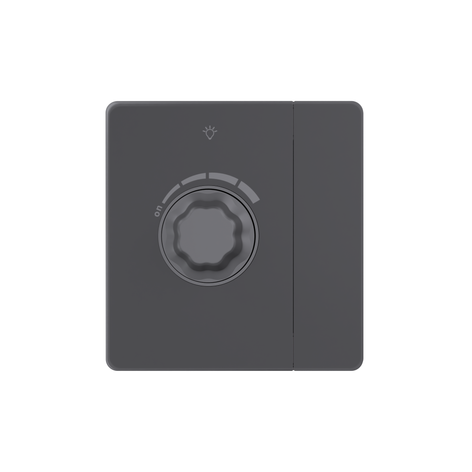 Systeme Infinity, Светорегулятор TRIAC c выключателем 300Вт (250В), FSE000721, Вулканический пепел фото 1 &mdash; Multielectrika