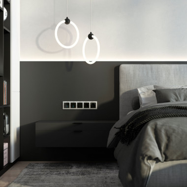 Рамка из поликарбоната на 5 постов Snabb Basic белый W0052001 — Multielectrika