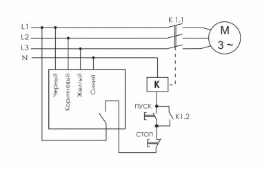 Реле контроля наличия, асимметрии фаз CZF — Multielectrika