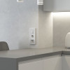 Накладка для розетки USB (белый акрил) W1179541 фото 3 &mdash; Multielectrika