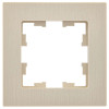 Рамка на 1 пост IEK Brite РУ-1-Бр бежевый рифленый фото 2 — Multielectrika