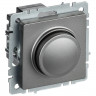Светорегулятор поворотно-нажимной 600Вт IEK Brite СС10-1-0-БрС сталь