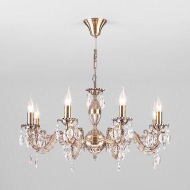 Классическая люстра 10102/8 античная бронза — Multielectrika