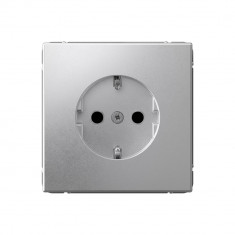 Розетка силовая Systeme Electric ArtGallery со шторками, 16А, алюминий &mdash; Multielectrika