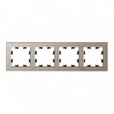 Рамка на 4 поста Schneider Electric Atlas Design Nature шампань стекло &mdash; Multielectrika