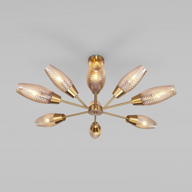 Потолочная люстра с плафонами 60140/9 золото &mdash; Multielectrika