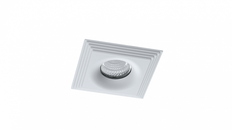 NC1760SQ-FW Встраиваемая рамка мат белый MR16  (LINE-SQ5-FW) фото 1 &mdash; Multielectrika