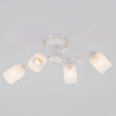 Потолочная люстра 30053/4 белый с золотом — Multielectrika