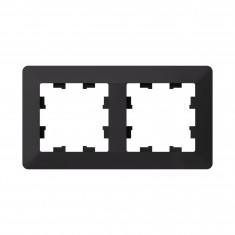 Рамка на 2 поста Systeme Electric AtlasDesign Air карбон &mdash; Multielectrika