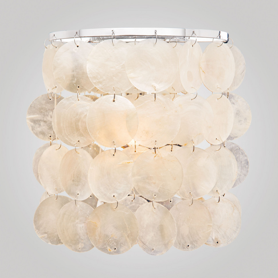 Бра с перламутром 60005/1 хром/перламутр фото 1 — Multielectrika