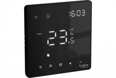 Терморегулятор программируемый с Wi-Fi, 16А Systeme Electric ARTGALLERY, скрытый монтаж, моноблочный, карбон &mdash; Multielectrika