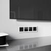 Накладка для двойной розетки Еthernet RJ-45 (черный акрил) W1191148 фото 2 &mdash; Multielectrika