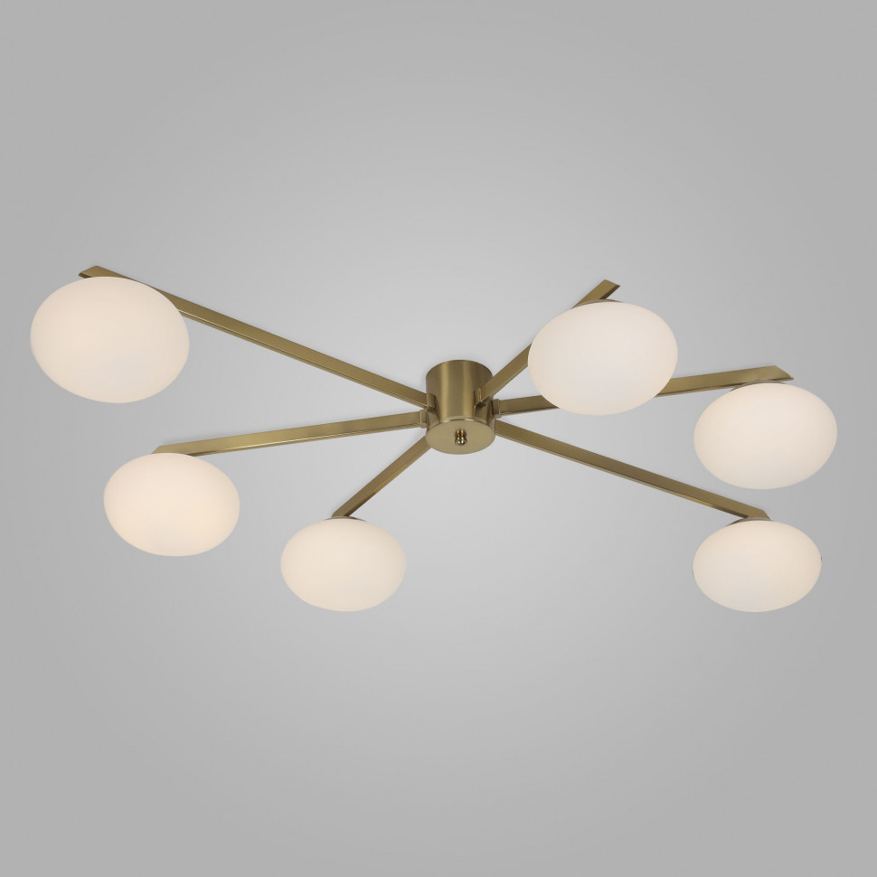 Умный потолочный светильник 70220/6 латунь Smart фото 1 &mdash; Multielectrika