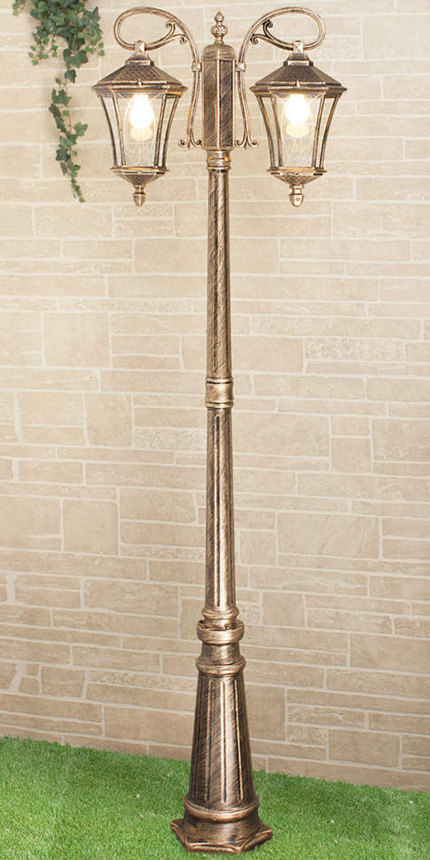 Уличный светильник на столбе Virgo F/2 капучино IP44 GLXT-1450F/2 капучино фото 1 — Multielectrika